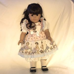 Daisy Kingdom Dress & Pinafore for 15-18” dolls